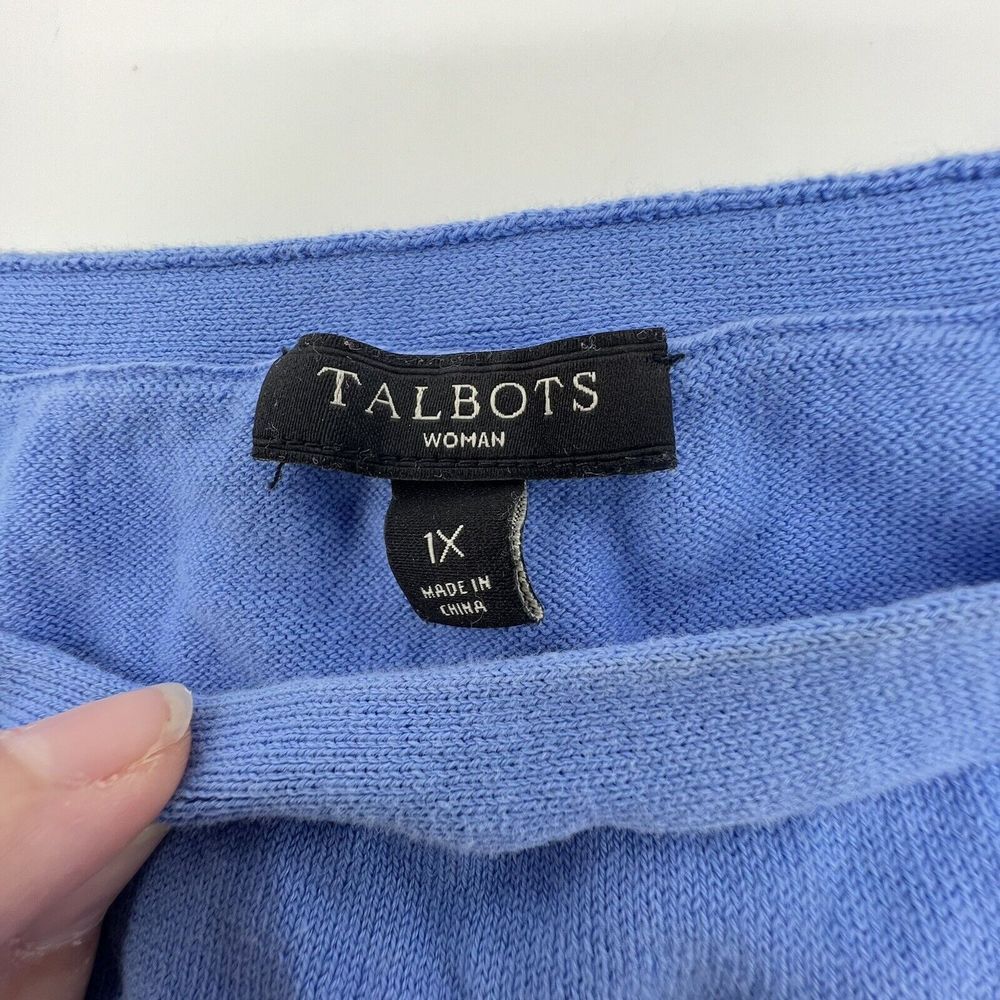 Talbots Blue Crew Neck Sweater - Picture 3 of 4